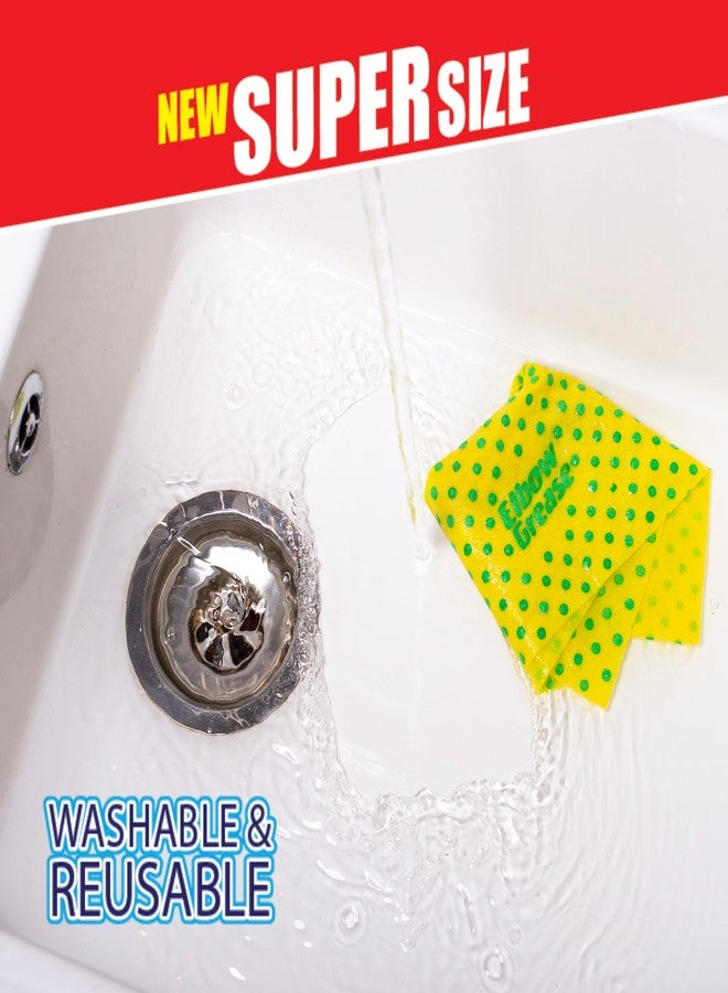 Elbow Grease Super Size Power Cloths With Scrub Dots Yellow pof 3 - Image 3